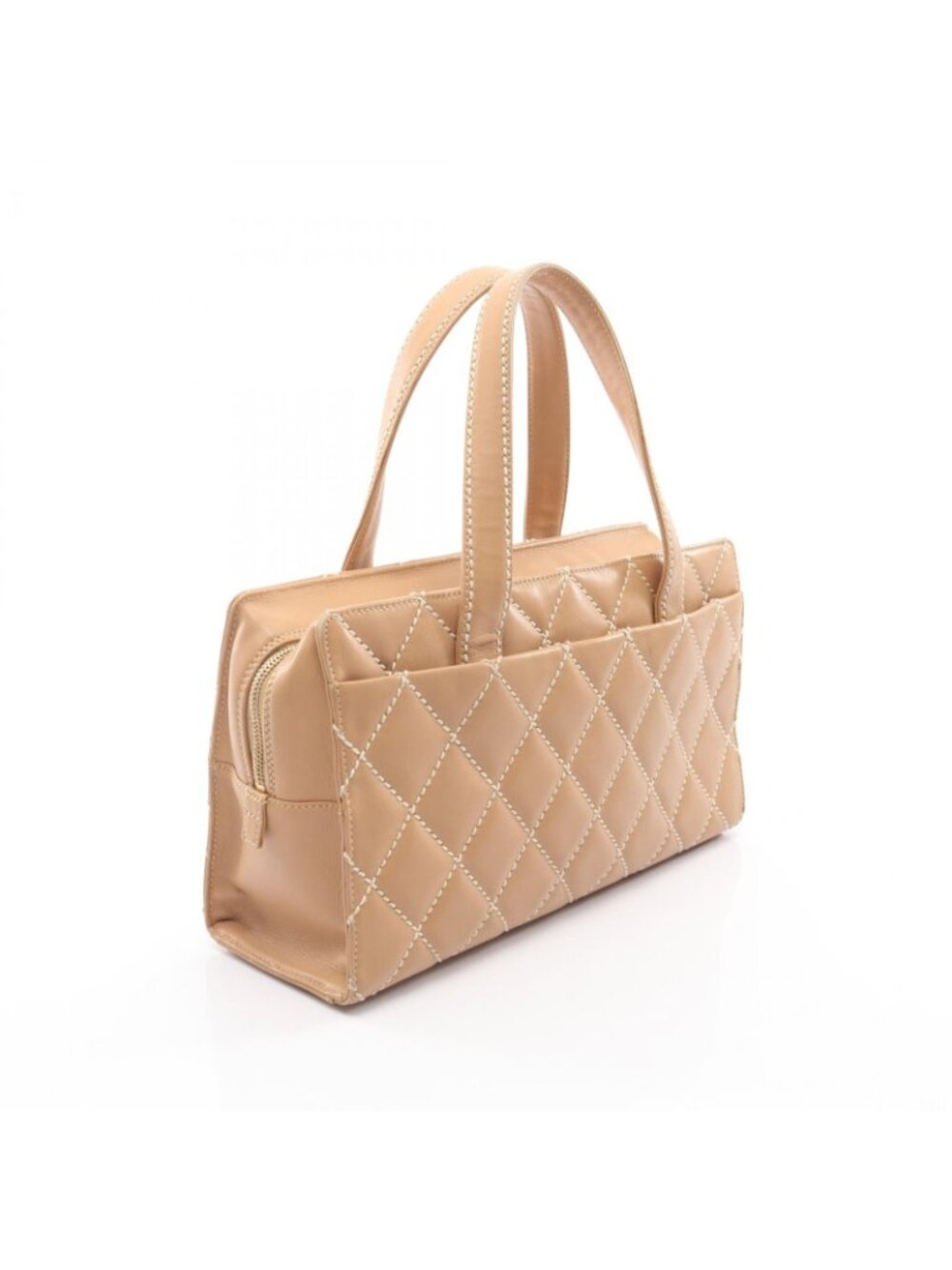 Chanel Tote Wild Stitch Beige Leather - Picture 2 of 9